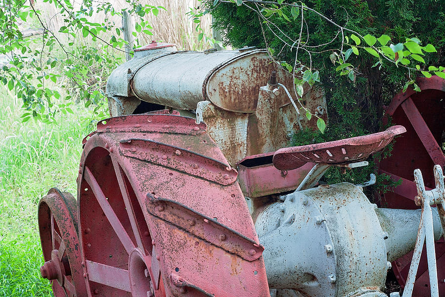 Old Tractor #1 Photograph by Michael Porchik