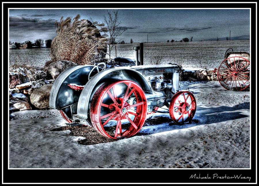 Nature Photograph - Old Tractor #1 by Michaela Preston