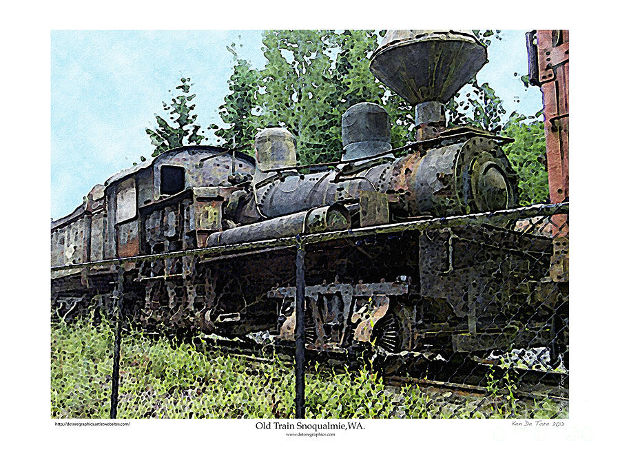Old Train  #1 Photograph by Kenneth De Tore