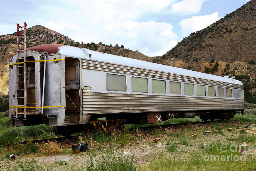 Mountain Photograph - Old Train #1 by Sophie Vigneault
