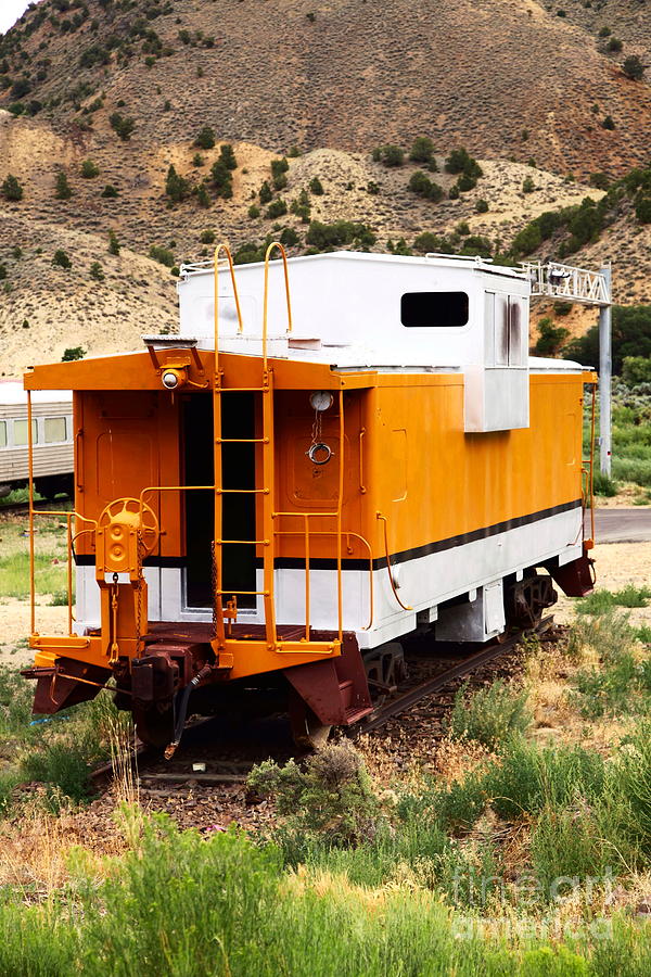 Mountain Photograph - Old Train Wagon #1 by Sophie Vigneault