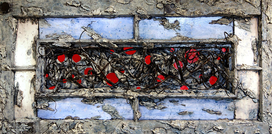 Old  Window Mixed Media by Christopher Schranck