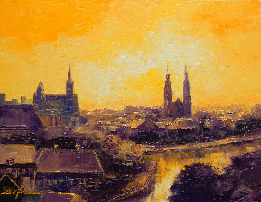 Old Wroclaw - Poland #1 Painting by Luke Karcz