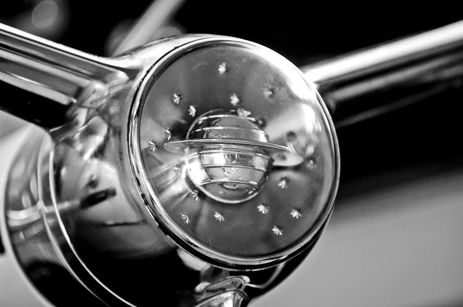 Oldsmobile Steering Wheel Emblem #1 Photograph by Jill Reger
