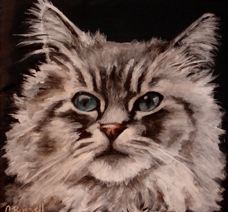 Oliver #1 Painting by Carol Russell