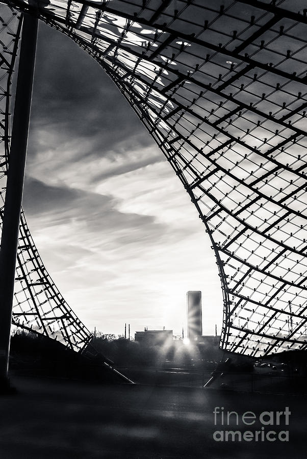 Olympiastadium - The Roof  #1 Photograph by Hannes Cmarits