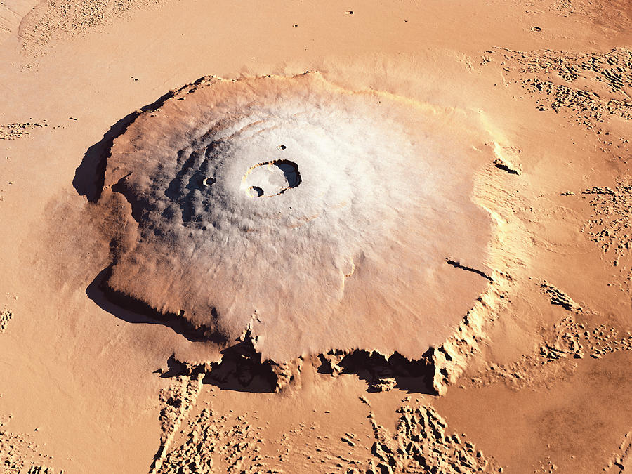Olympus Mons #1 Photograph by Kees Veenenbos/science Photo Library