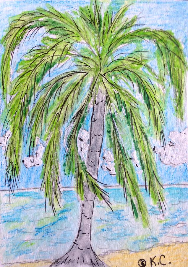 Beach Painting - On the Beach #2 by Kathy Marrs Chandler