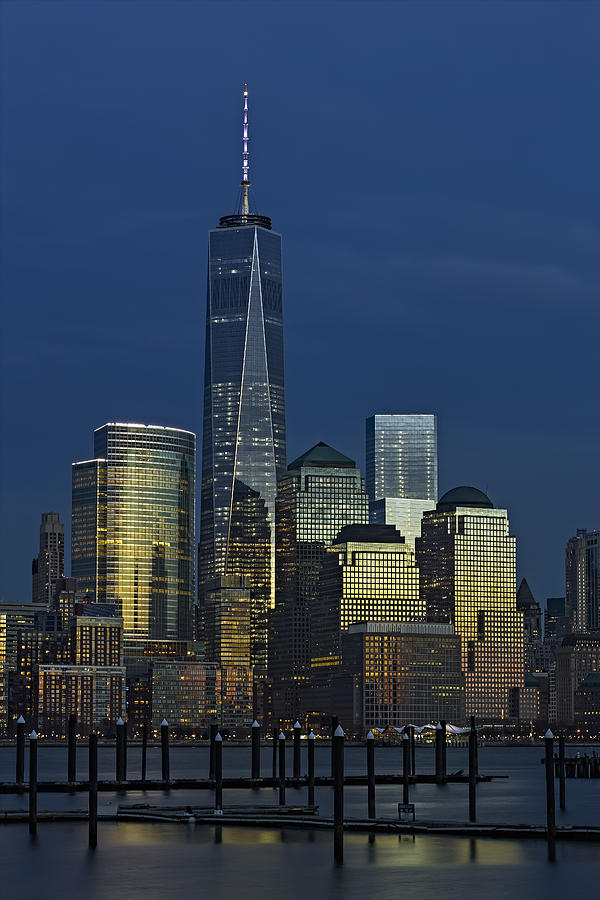 New York City Photograph - One World Trade Center At Twilight #2 by Susan Candelario