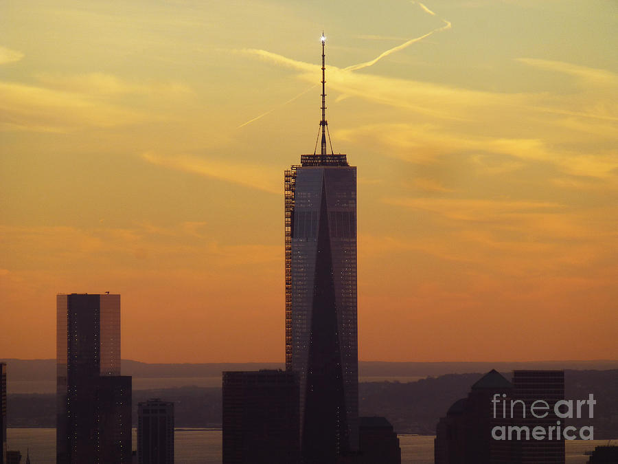 One WTC from Top of the Rock #1 Photograph by Steven Spak