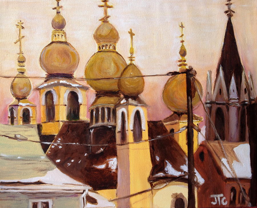 Onion Domes #1 Painting by Julie Todd-Cundiff