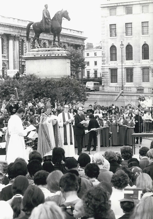 Open-air Eucharist In Trafalgar Square #1 Photograph by Retro Images Archive