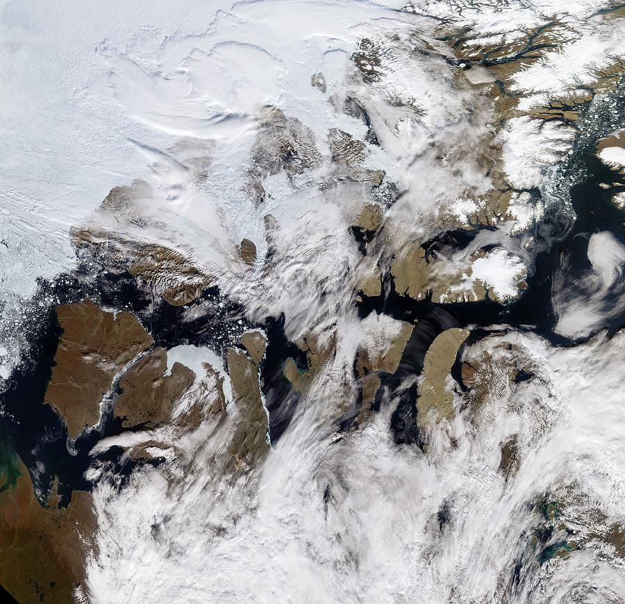 Open Northwest Passage Photograph by Nasa/science Photo Library Fine