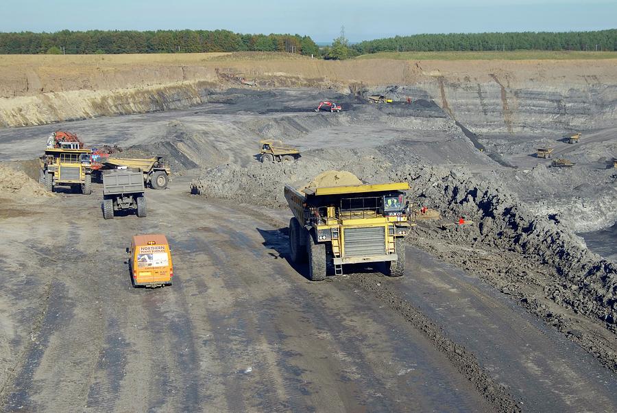 Opencast Coal Mine Photograph By Simon Fraser Science Photo Library 