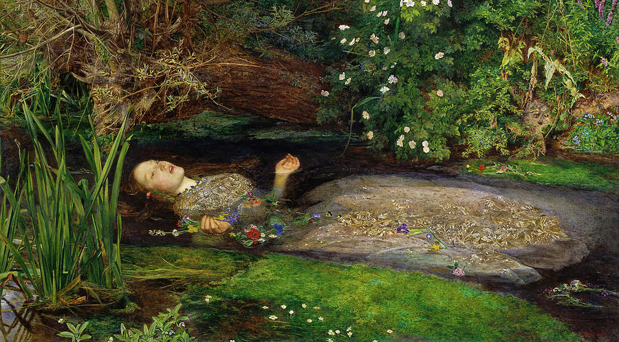 Ophelia #4 Painting by John Everett Millais