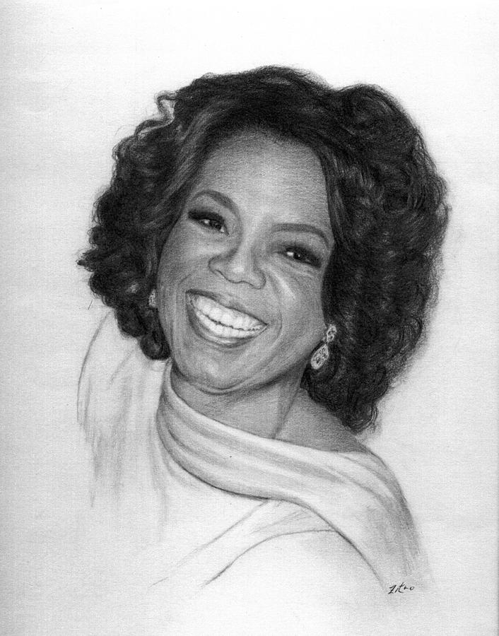Oprah Winfrey Drawing by Lou Ortiz Fine Art America