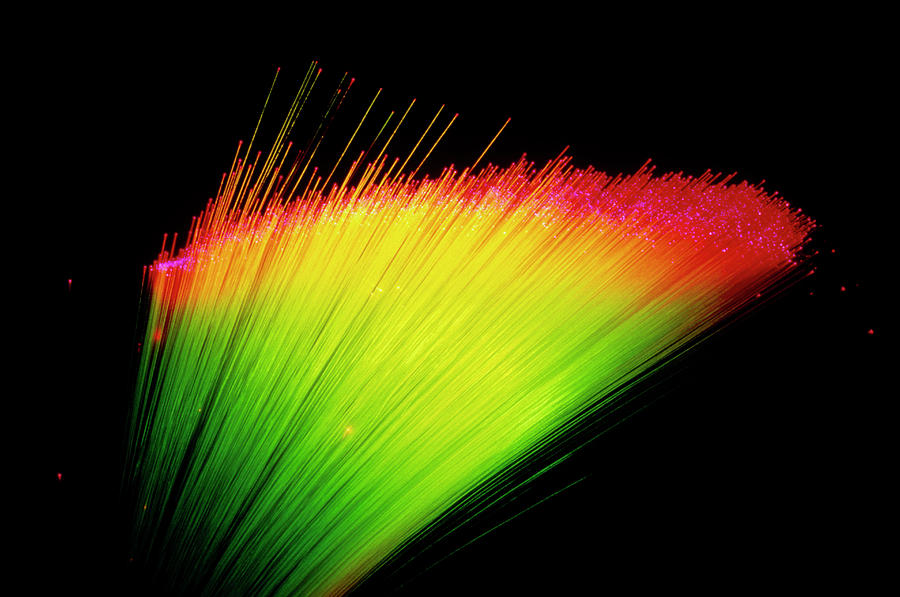 Optical Fibres #1 Photograph by Adam Hart-davis/science Photo Library
