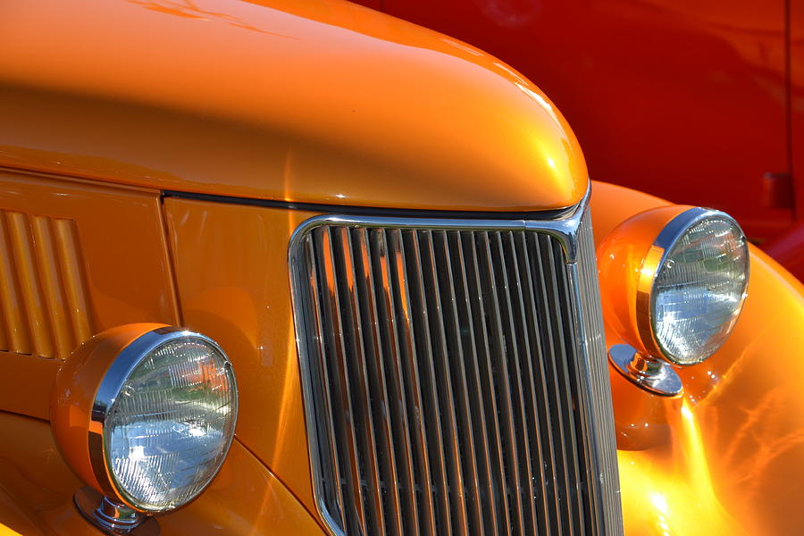 Orange Hotrod #1 Photograph by Dean Ferreira