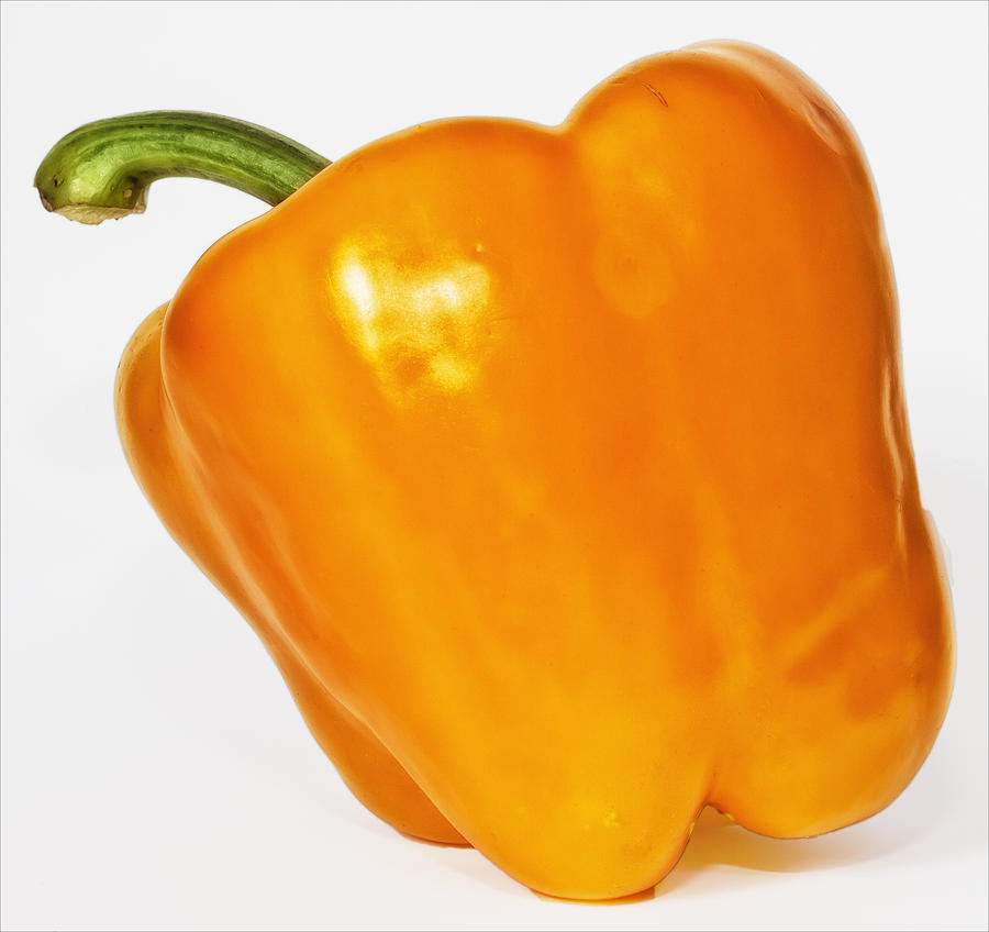 Orange Pepper #1 Photograph by Robert Ullmann