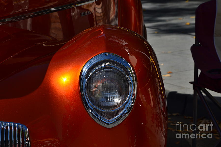 Orange Willys Hotrod #1 Photograph by Dean Ferreira