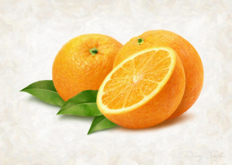 Nature Painting - Oranges #1 by Danny Smythe