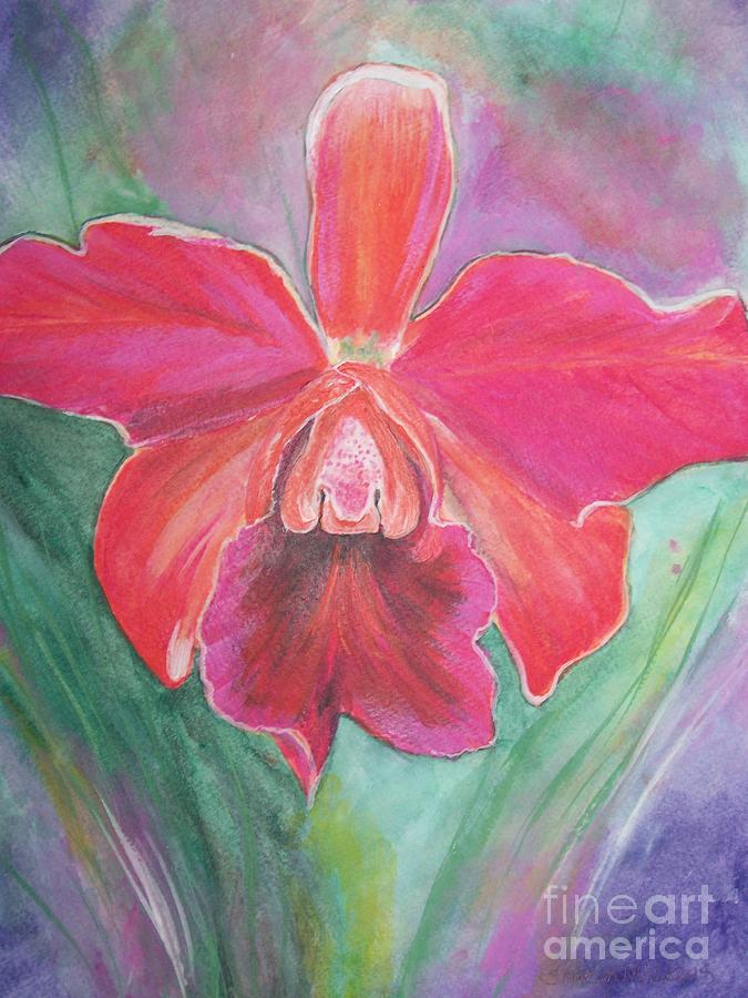 Flowers Still Life Painting - Orchid 1 #1 by Sharon Wilkens