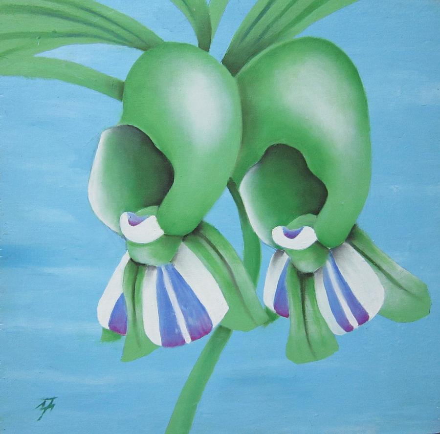 Orchid #1 Painting by Michael Flynt