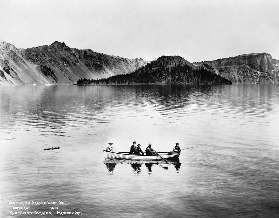 Oregon Crater Lake, C1912 #1 Photograph by Granger