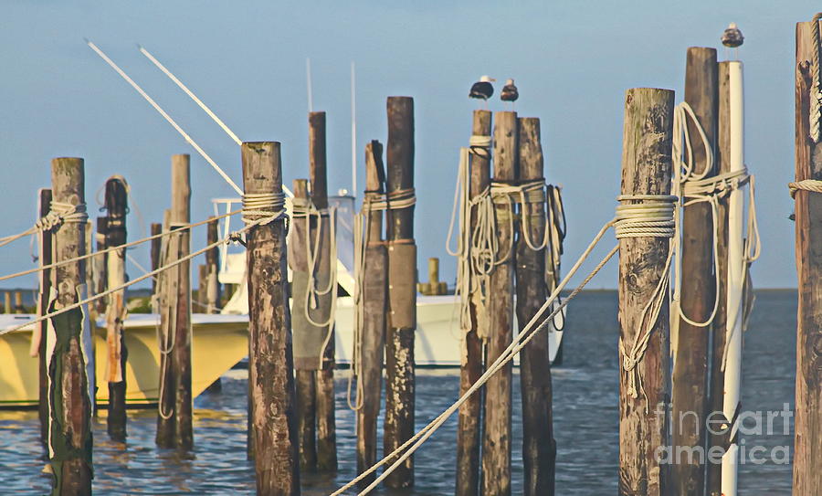 Boat Photograph - Oregon Inlet Fishing Center by Cathy Lindsey