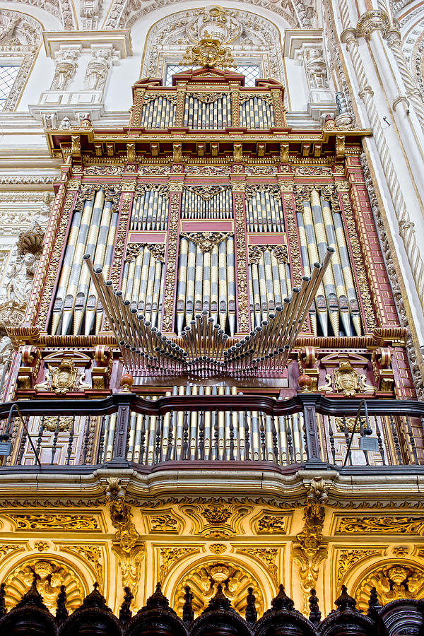 Organ in Cordoba Cathedral #1 Photograph by Artur Bogacki