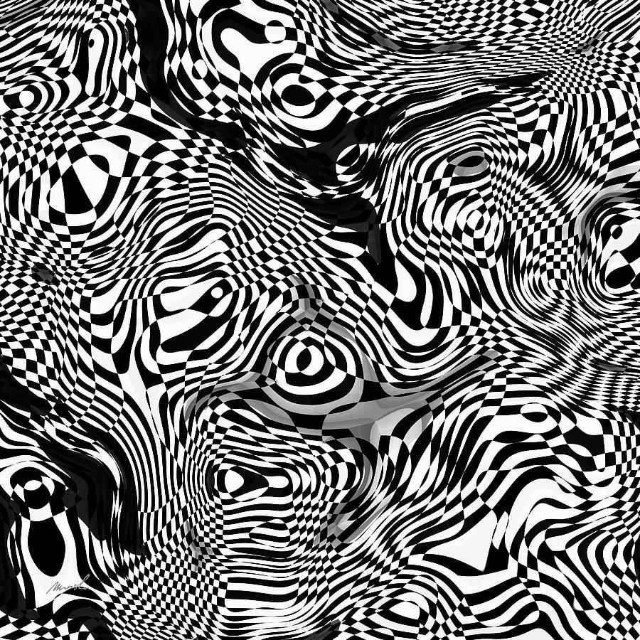 Organic Optical Illusion 1 #1 Digital Art by The Art of Marsha Charlebois