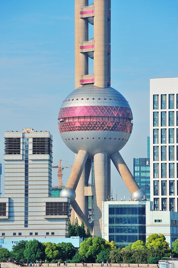 oriental pearl tower in Shanghai #1 Photograph by Songquan Deng