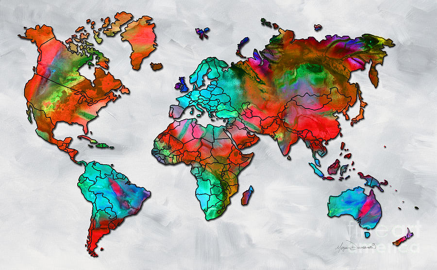 World is colours. Colorful карта. Карта Paint. Color World Map. World Map colorful.