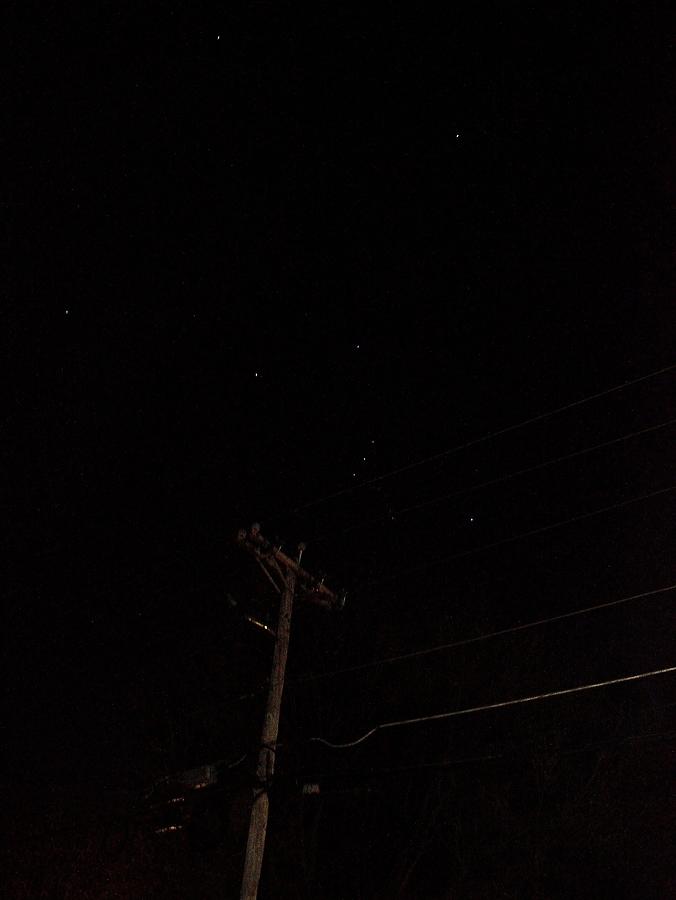 Orion and Telephone Pole #1 Photograph by Steven Richman