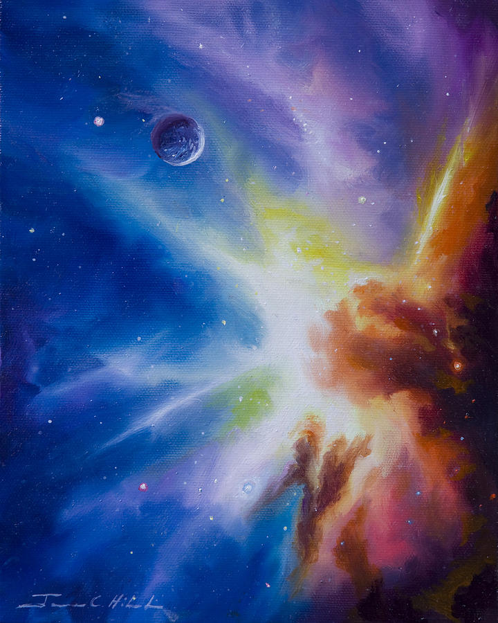 Abstract Galactic Nebula with cosmic cloud 5 Painting by Celestial Images -  Fine Art America