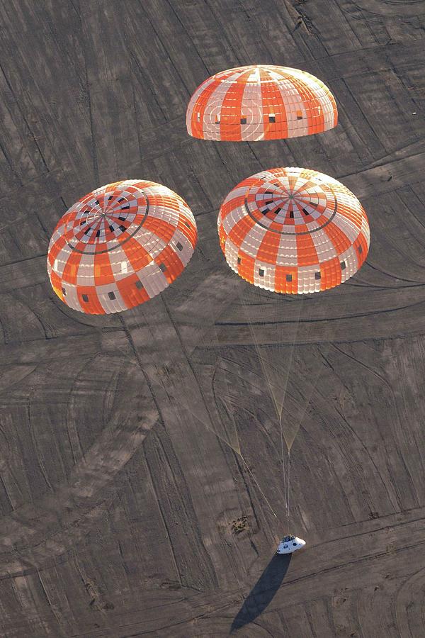 Airplane Photograph - Orion Parachute Drop Testing #1 by Nasa, James Blair/science Photo Library