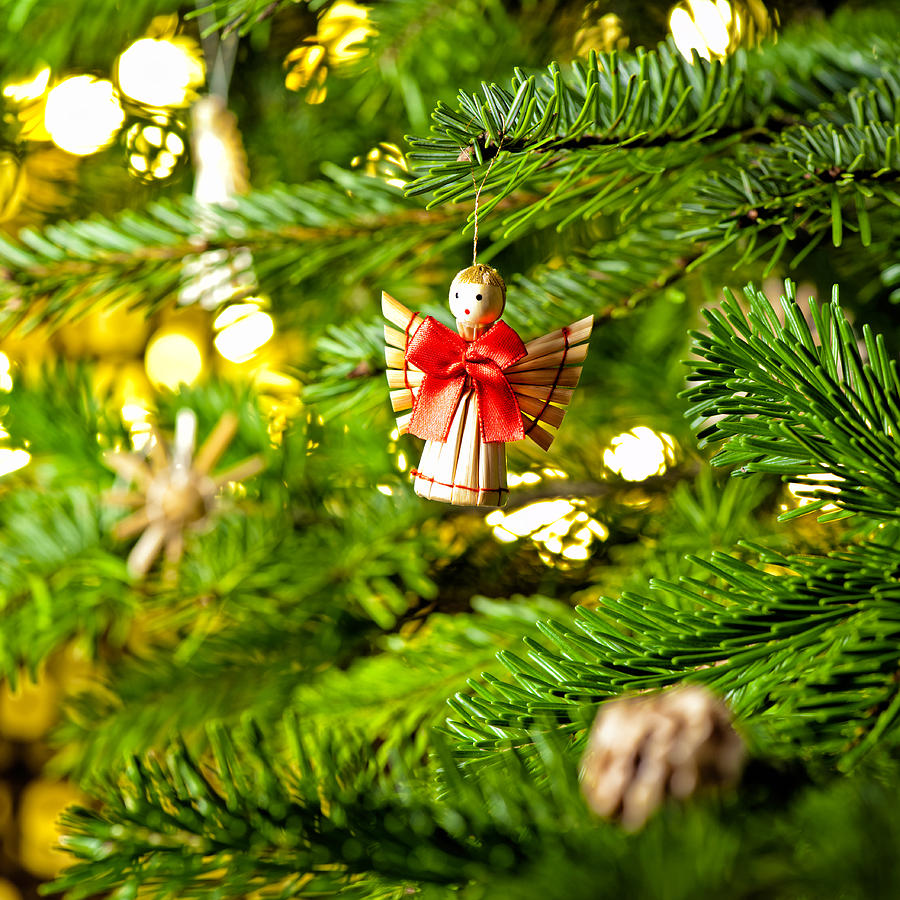 Holiday Photograph - Ornament in a Christmas tree #1 by U Schade
