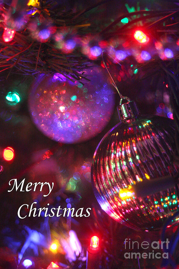 Christmas Photograph - Ornaments-2160-MerryChristmas by Gary Gingrich Galleries