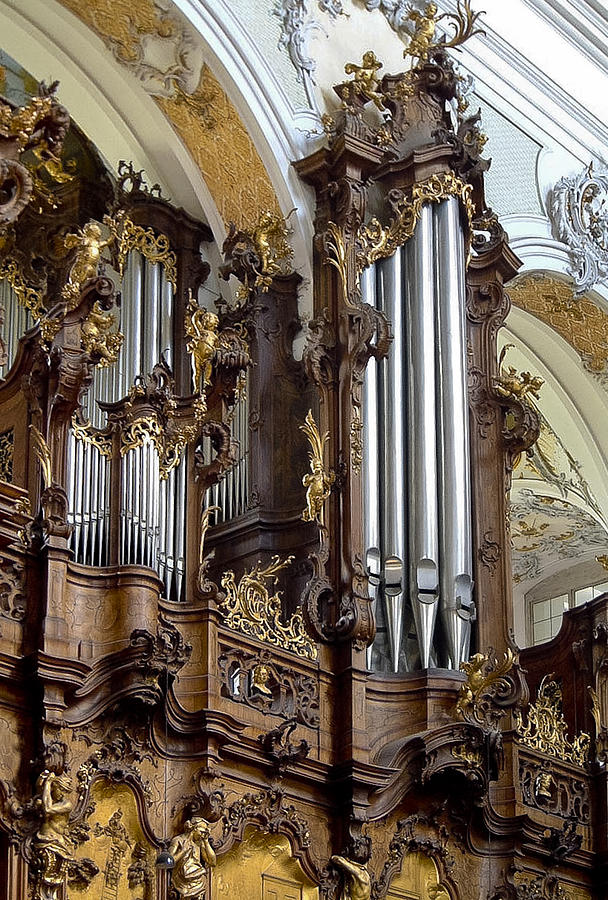 Ottobeuren Abbey organ #1 Photograph by Jenny Setchell