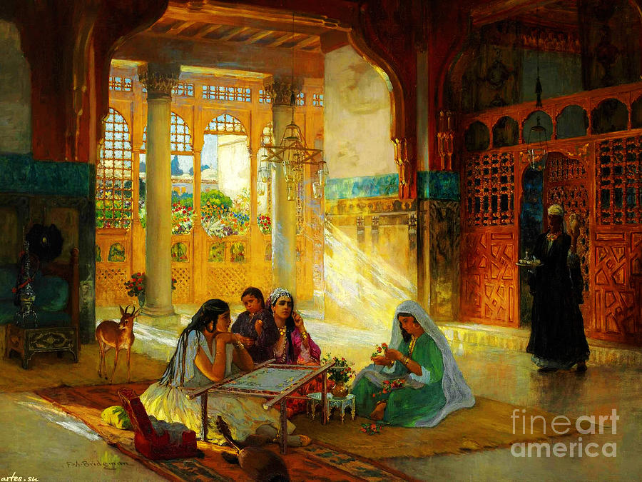 Ottoman daily life scene #5 Painting by Celestial Images