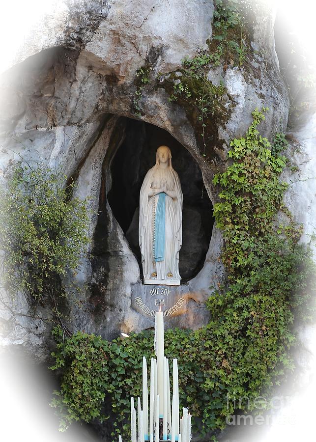 Candle Photograph - Our Lady of Lourdes Grotto by Carol Groenen