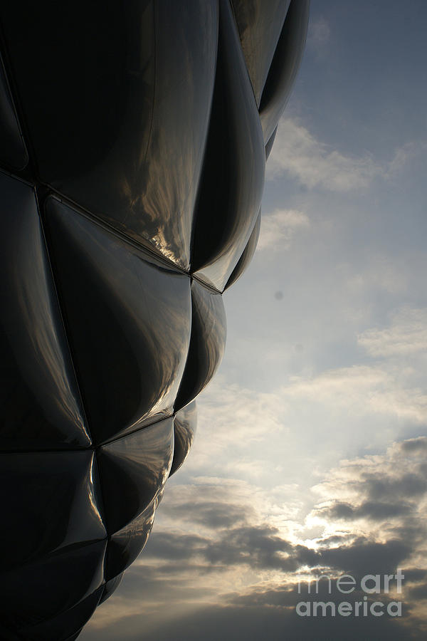 outer skin of the Munich soccer arena #2 Photograph by Rudi Prott