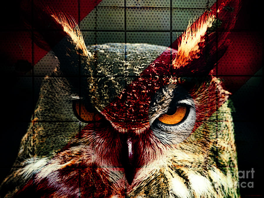 Owl #1 Mixed Media by Marvin Blaine