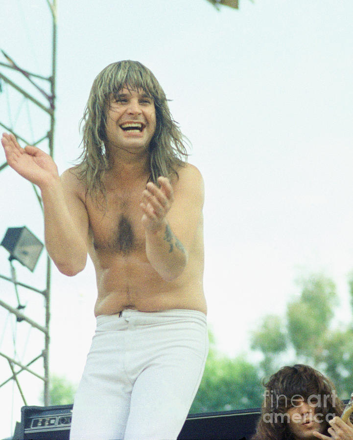 Ozzy Photograph - Ozzy Osbourne at Day on the Green in Oakland CA 7-4-81 by...