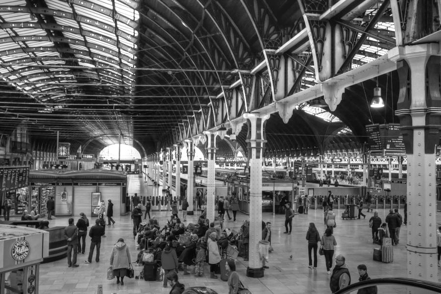 Paddington Station BW #1 Photograph by David French