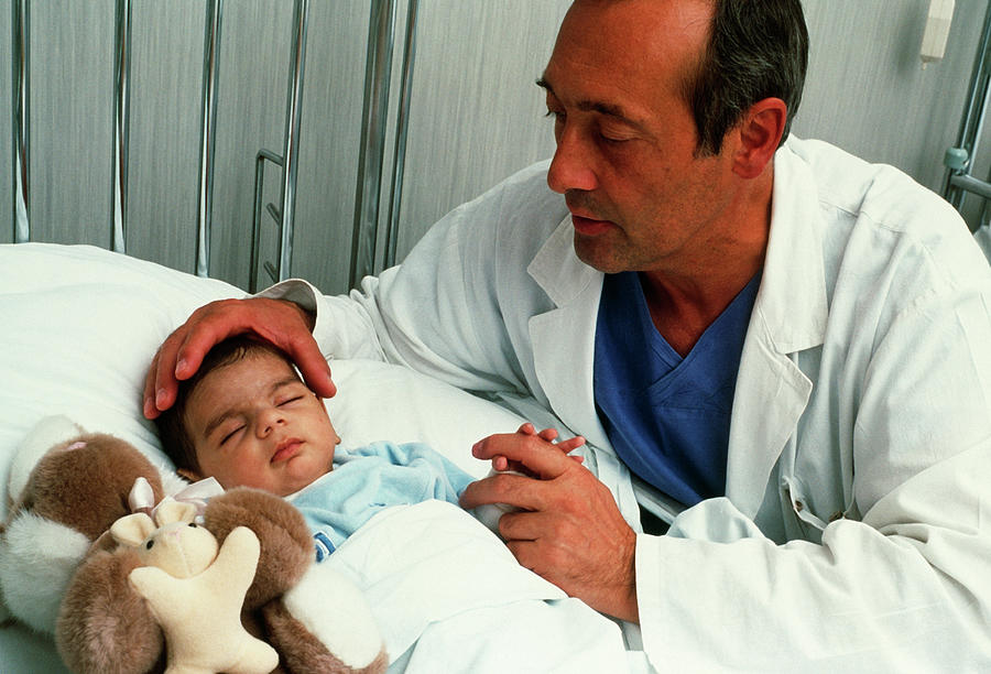 Paediatric Examination #1 Photograph by Mauro Fermariello/science Photo Library