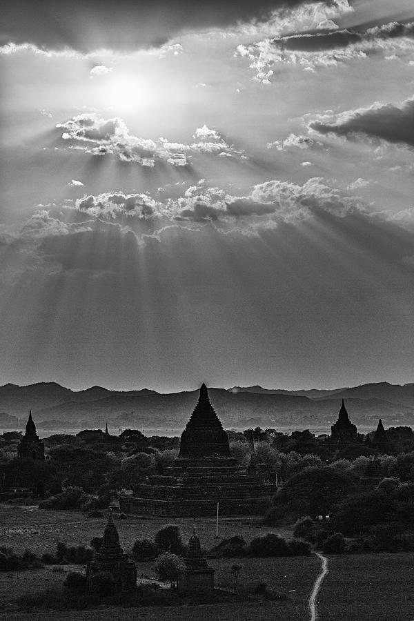 Pagoda Landscape Bagan #1 Photograph by Manuela Martin