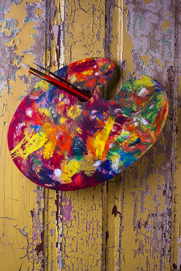 Brush Photograph - Painters Palette #1 by Garry Gay
