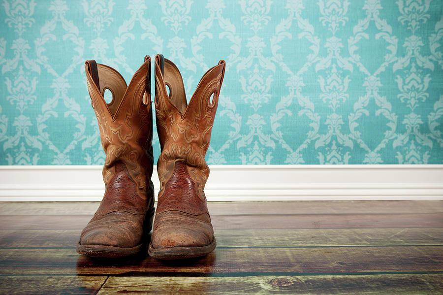 Pair Of Cowboy Boots #1 Photograph by Jorgegonzalez