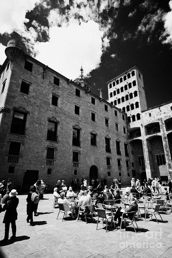 Barcelona Photograph - Palace Of Lloctinent In Palacio Real Mayor Plaza Del Rey Barcelona Catalonia Spain #1 by Joe Fox